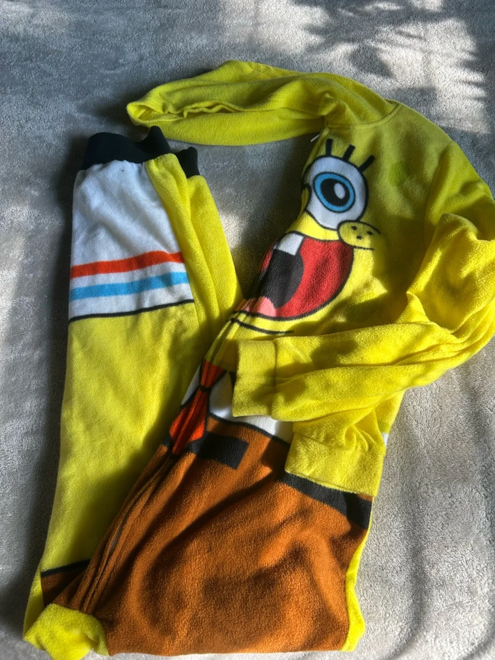 Nickelodeon SpongeBob Yellow Zippered Fleece Hoodie for Kids